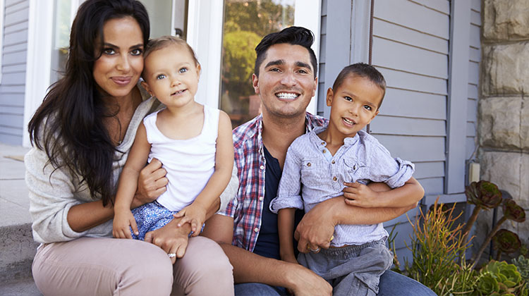 Family With New Home